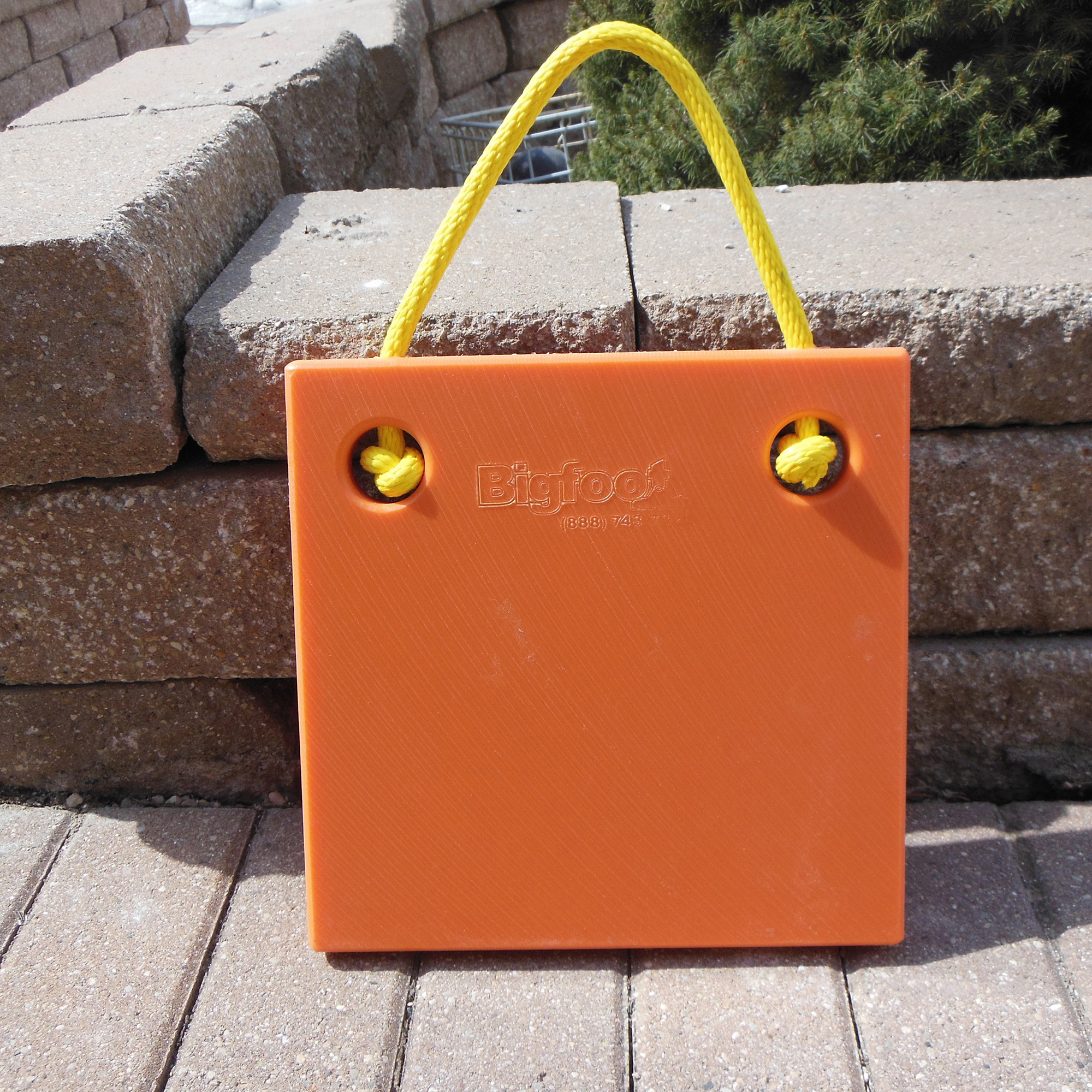Bigfoot Outrigger Pad, Safety Orange, 18in.L x 18in.W x 1.5in. Thick, Model# P181815SO